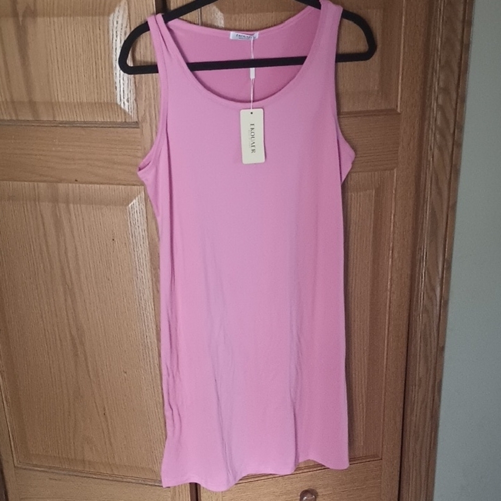 Pink Sleeveless Tank Top Plus Size M
